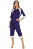 Tina Pajamas navy blue/white
